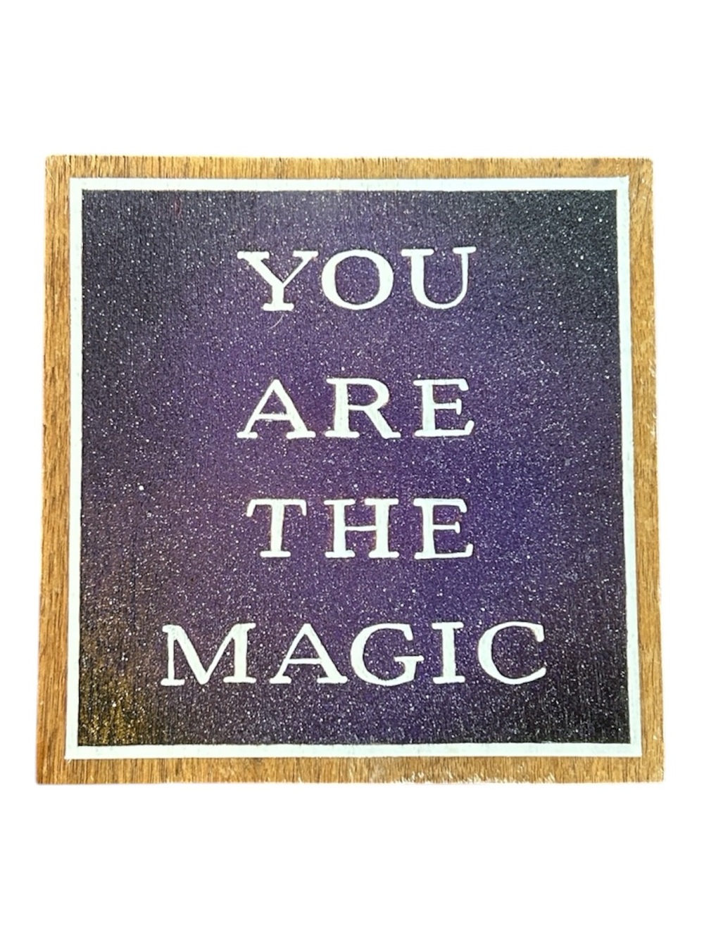 You Are The Magic Wall Art - Purple Text Print